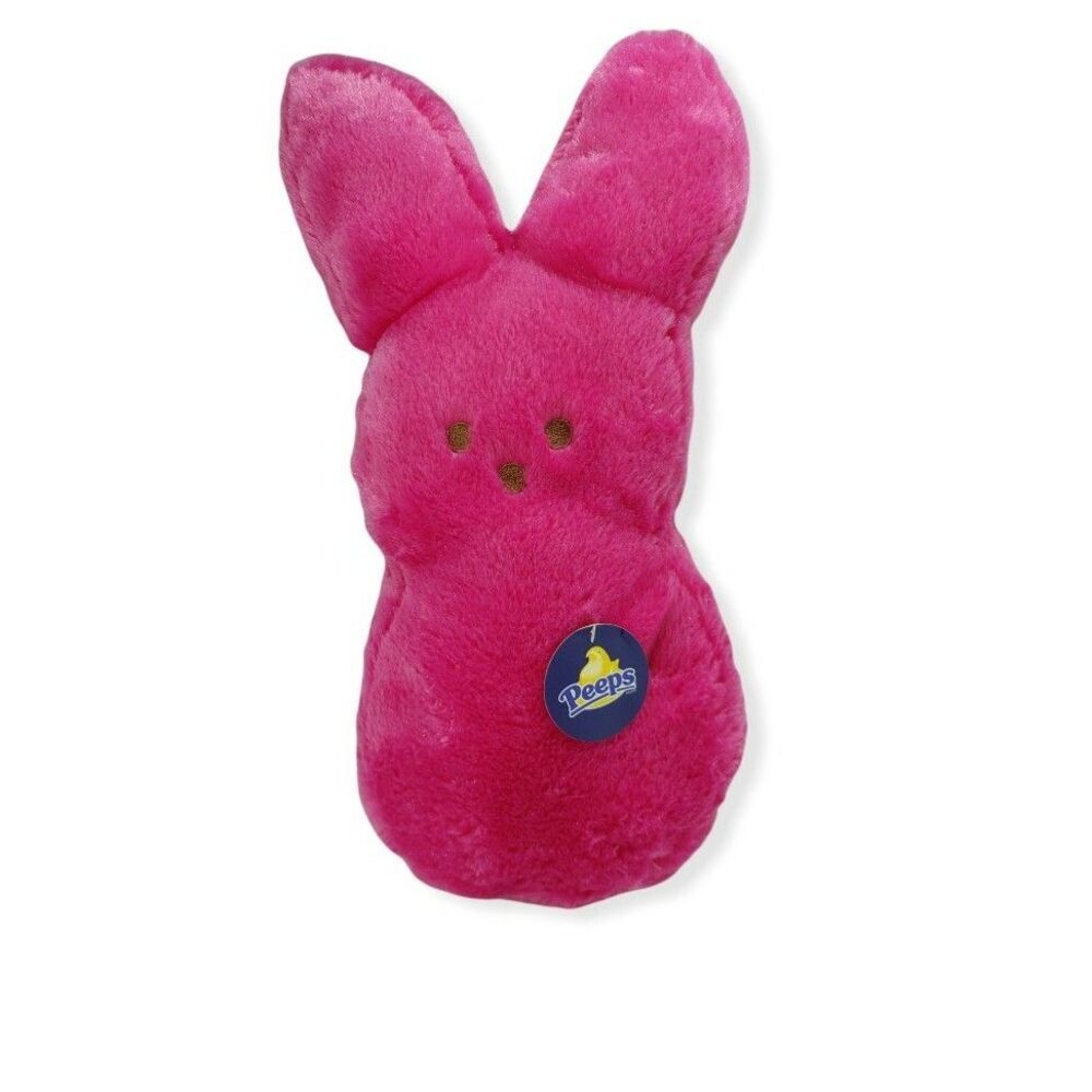 Peeps Easter Plush Pink Bunny 15" Stuffed Animal New Old Stock NWT Spring Toy